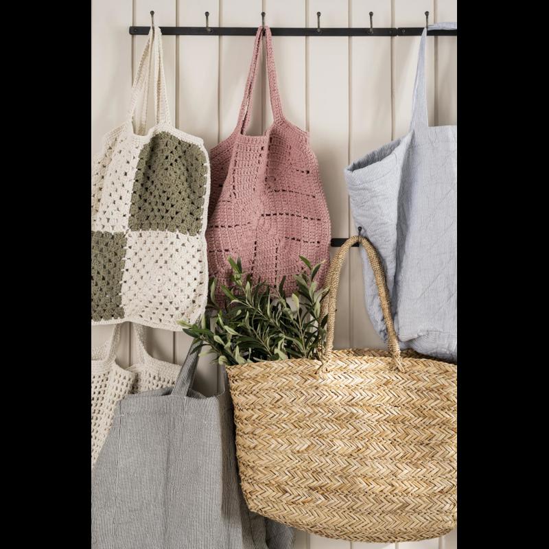 Ib Laursen Shopper Quiltet Grå/hvid 4
