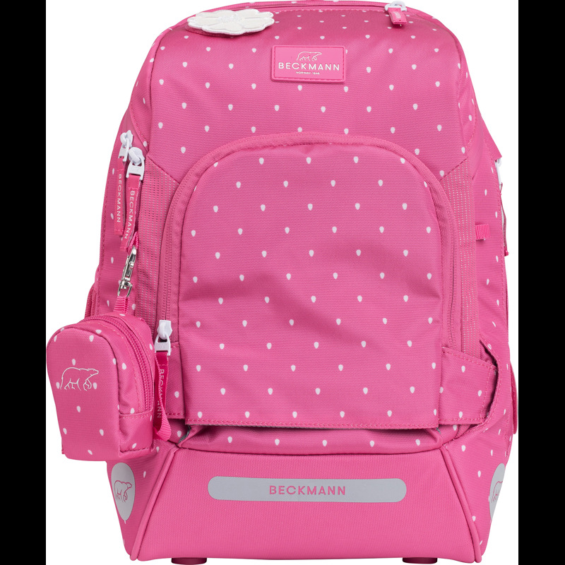 Beckmann Skoletaske Active Air Strawber Pink mønster 7
