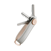 Orbitkey Nøgleholder Leather Grå/grøn 1