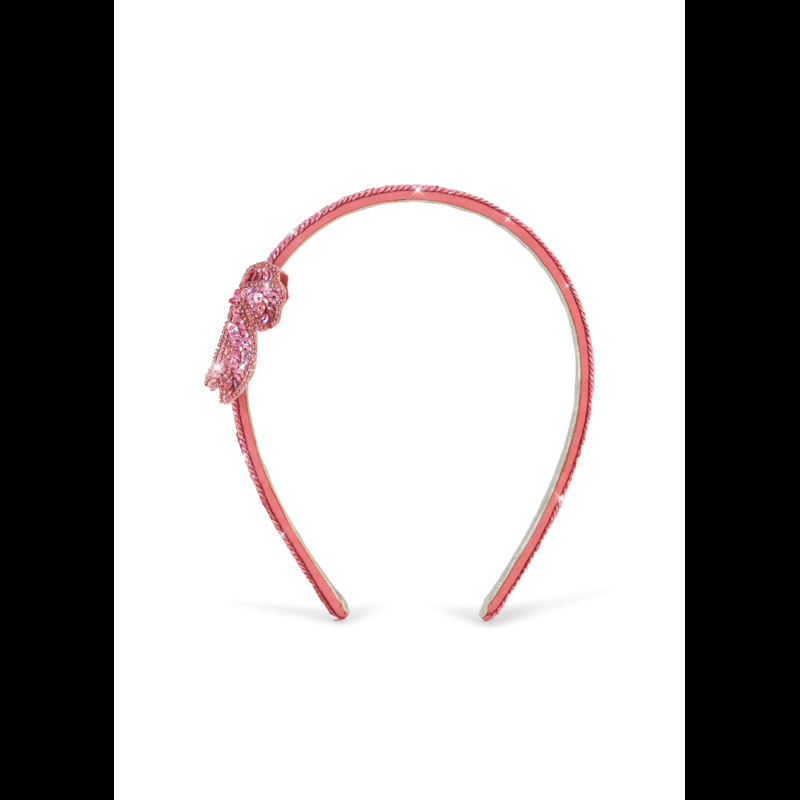 Konges Sløjd Hårband Sequin Bow Rosa 2