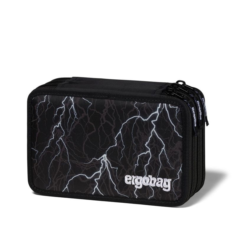 Ergobag Penalhus M. Super ReflectBear Sort m/mønster 1