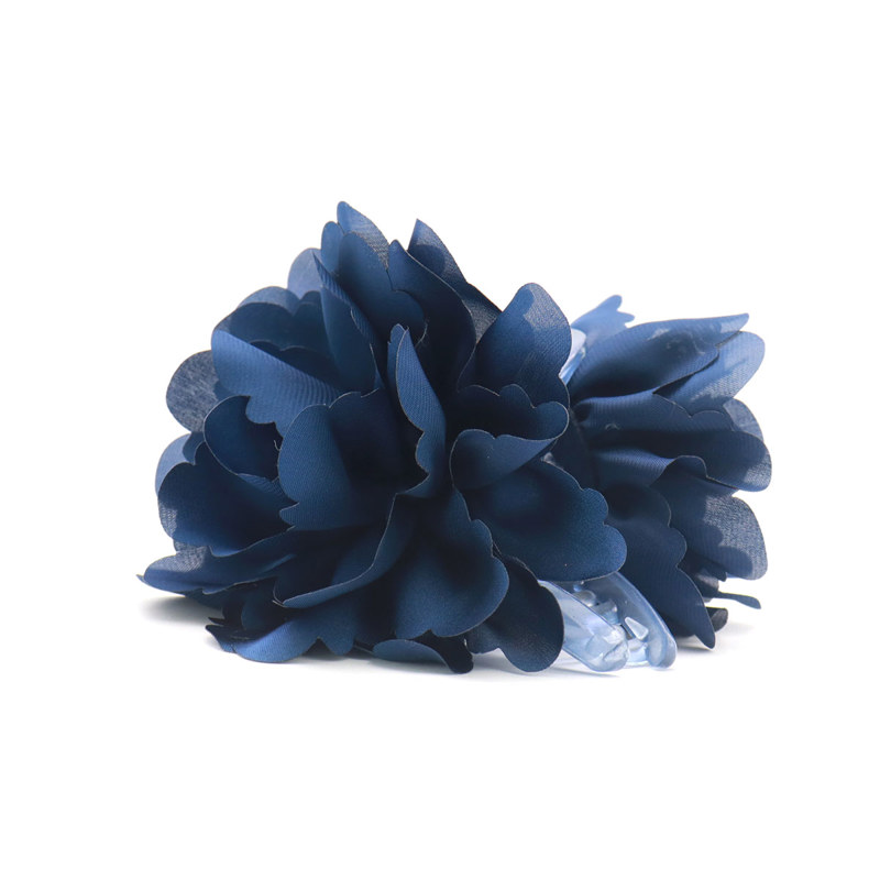 Conmé Hårklemme Lea Big Flower Navy 2