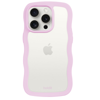 Holdit Mobilfodral Wavy Transparent Lila Iphone 15 Pro Max 1