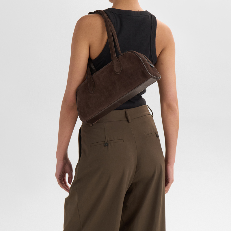 MARKBERG Axelväska EdenaMBG Suede M. Brun 7
