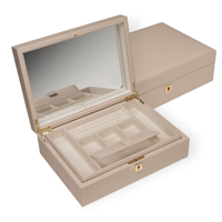 Windrose Smykkeskring Charmbox Beige 1