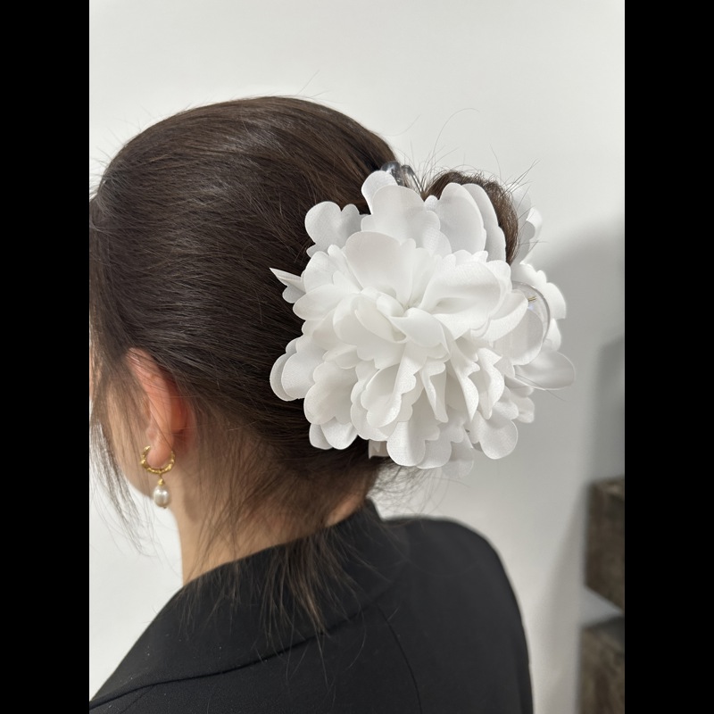 Conmé Hårklemme Lea Big Flower Hvid 2