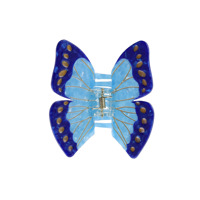 By Stær Hårklämma Morpho Fjäril Blå 1