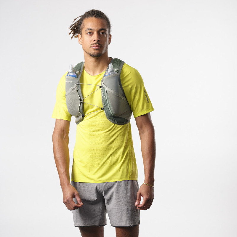 Salomon Löparväst Active Skin 4 L. Grön Str L 4