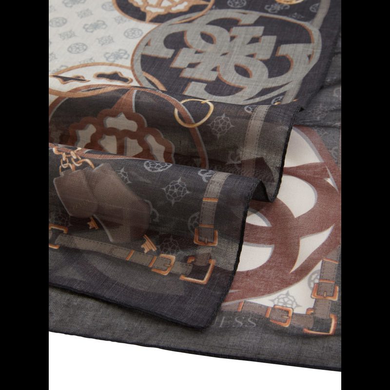 Guess Tørklæde Cresidia  Sort/Beige 3