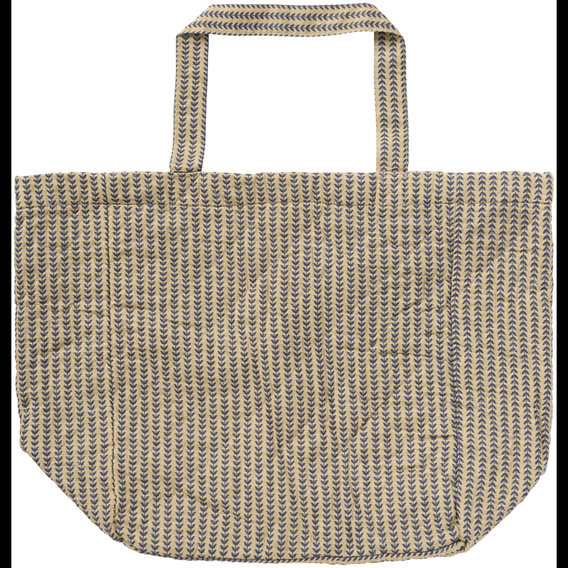 Ib Laursen Shopper Quiltet Beige/blå 1