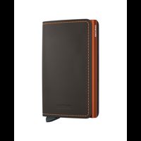 Secrid Slimwallet Orange brun 1