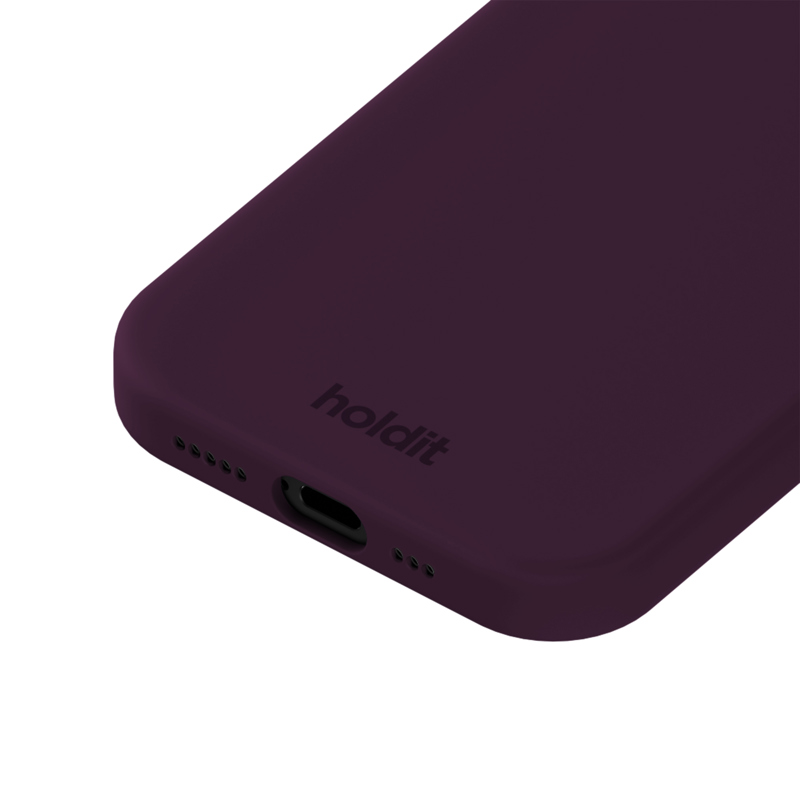 Holdit Mobilcover Deep Plum Blomme iPhone 17 3
