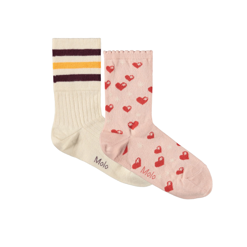 Molo Strumpor Nomi 2-pack Rosa Str. 20-22 1