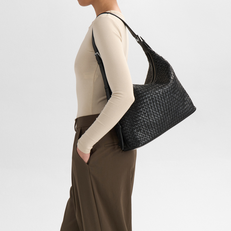 MARKBERG Skuldertaske TribecaMBG  Weave Sort 14" 8