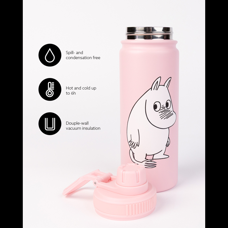 Nordic Buddies Termoflaske Mumi Pink 10