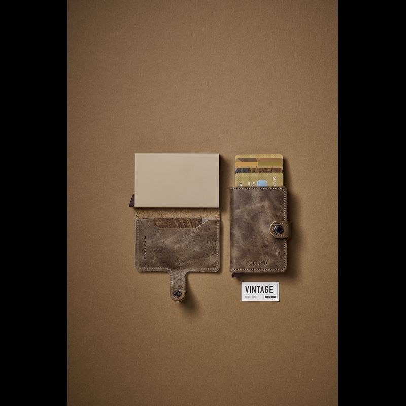 Secrid Miniwallet Brun/Beige 2
