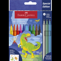 Faber-Castell Tuschpennor Dinosaurie 10-pack Fler färger 1