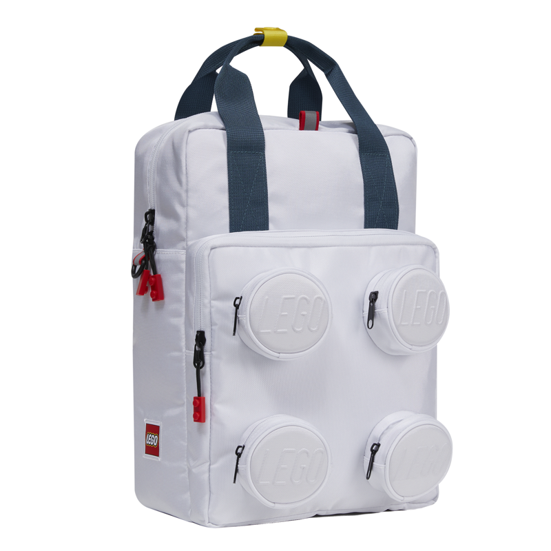 LEGO Bags Ryggsäck Brick 2x2 Vit 3