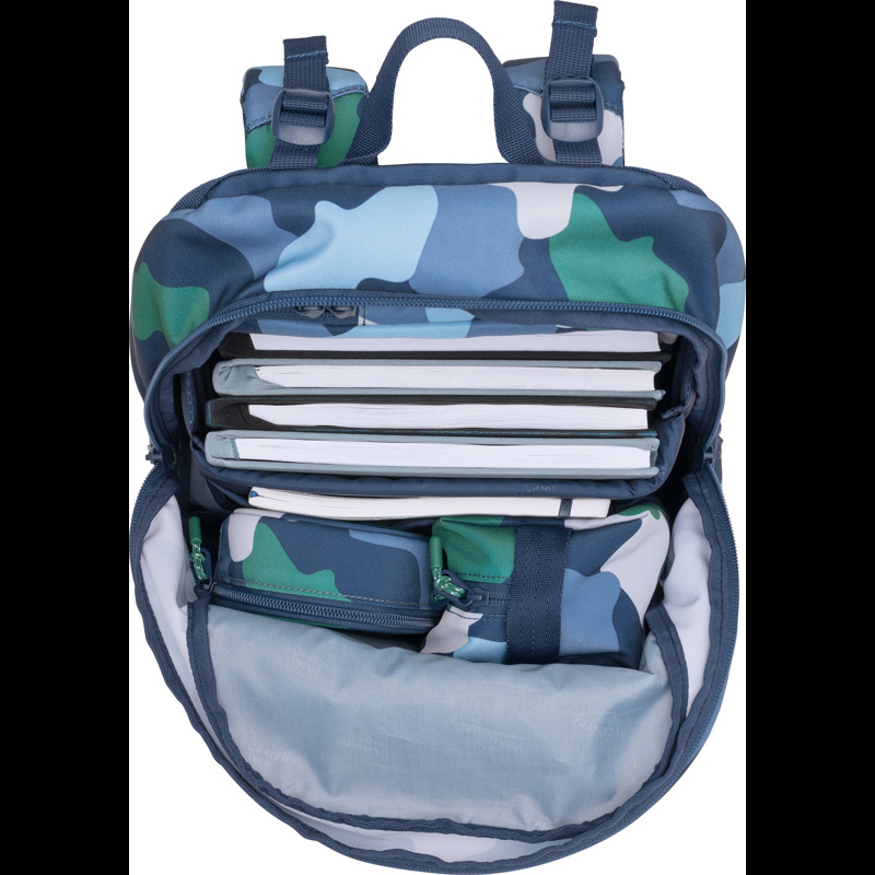 Beckmann Skoletaske Sport Jr. Camo Blå camuflage 7