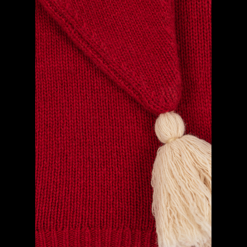 Konges Sløjd Nissehue Knit Rød/Hvid 2-4 år 2