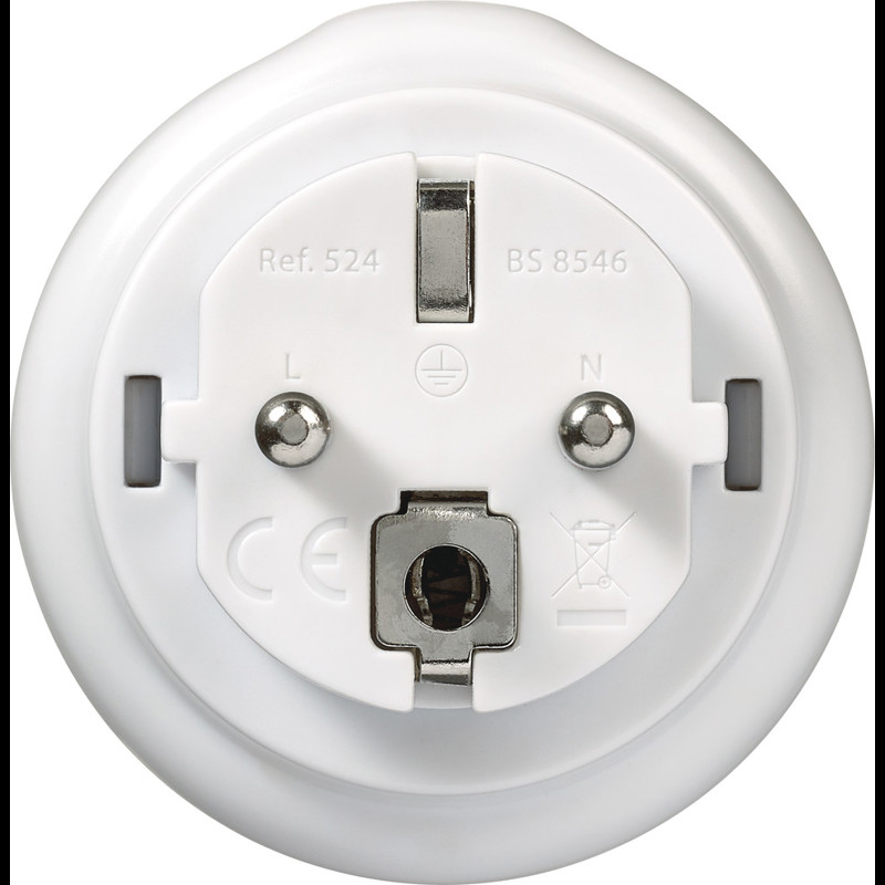 Go Travel Adaptor UK-EU Adaptor Hvid 5