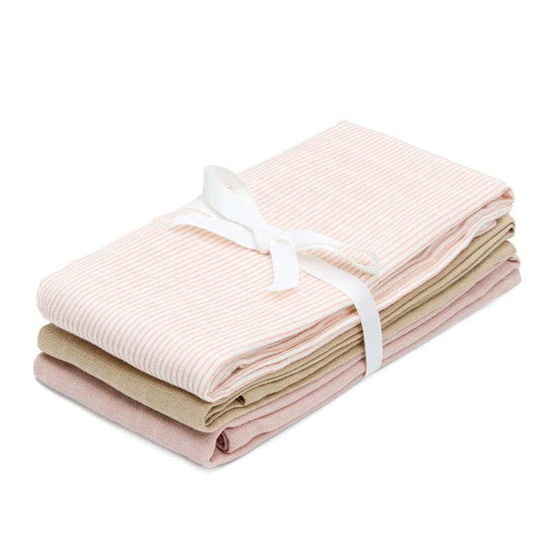Cam Cam Copenhagen Stofble 3-pak Classic Stripes Rosa