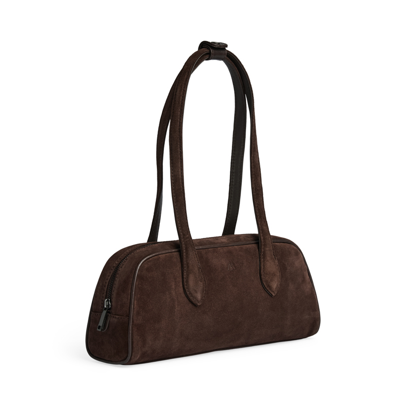 MARKBERG Axelväska EdenaMBG Suede M. Brun 3