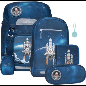 Beckmann Skoletaskesæt Classic Space M Air blue