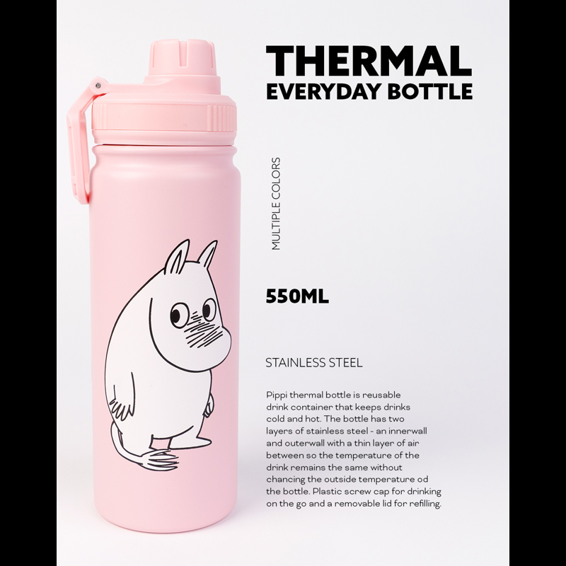Nordic Buddies Termoflaske Mumi Pink 9