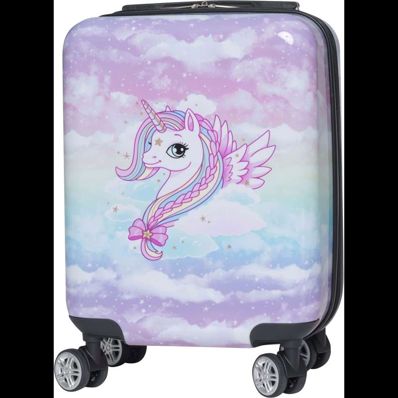 Beckmann Barnens resväska Unicorn Rosa mönstrad 2