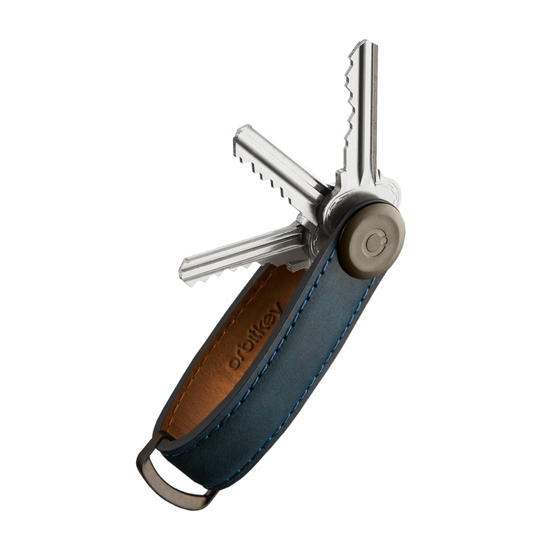 Orbitkey Nøgleholder Crazy Horse Blå 1