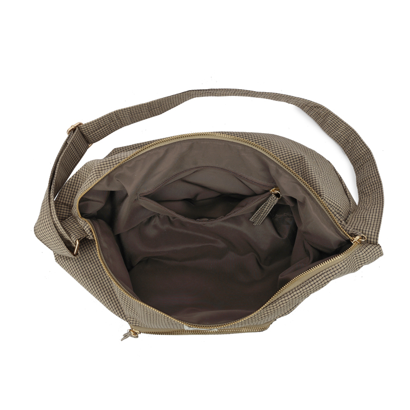 Conmé Midjeväska Ella XL petit check Beige rutig 4