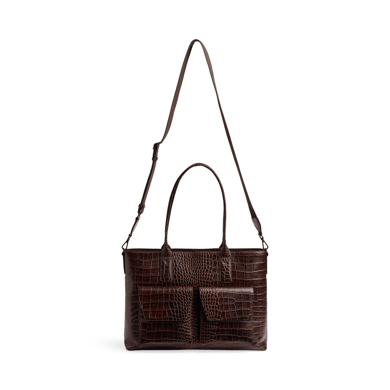 MARKBERG Datorväska KelseyMBG Croco M. Brun 14" 4