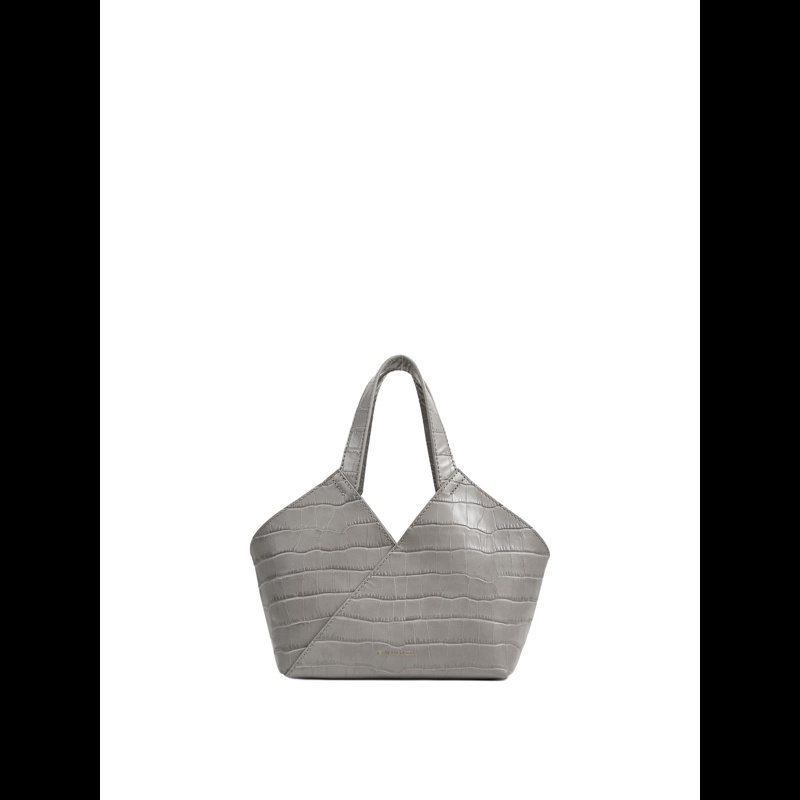By Malene Birger Crossbody Lullie Croc Grå 1