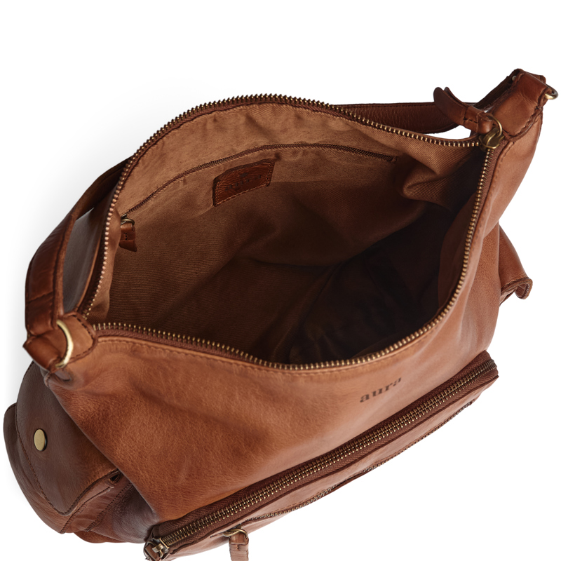Aura Skuldertaske Cyra Cognac 6