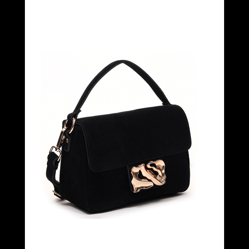 Núnoo Handväska Honey Icon Suede Svart 2