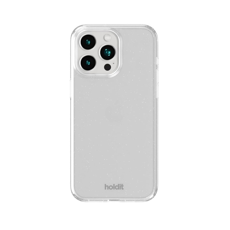 Holdit Mobilcover Glitter Hvid Iphone 15 Pro 1