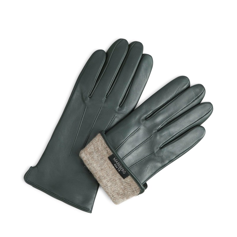 MARKBERG Damehandsker Abigail Mørk grøn Str. 8 3