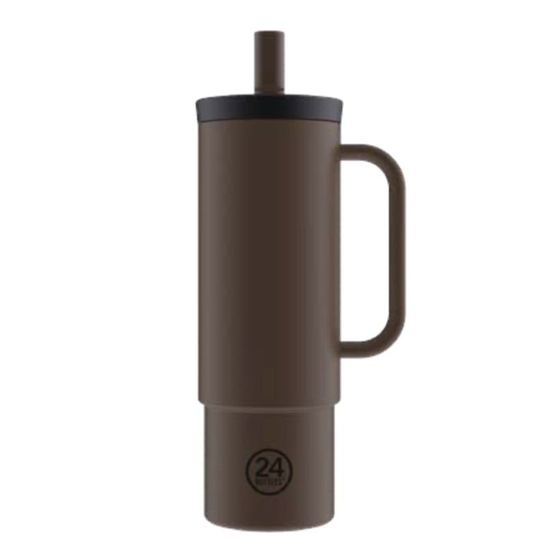 24Bottles Termosmugg Straw Cup Brun 1