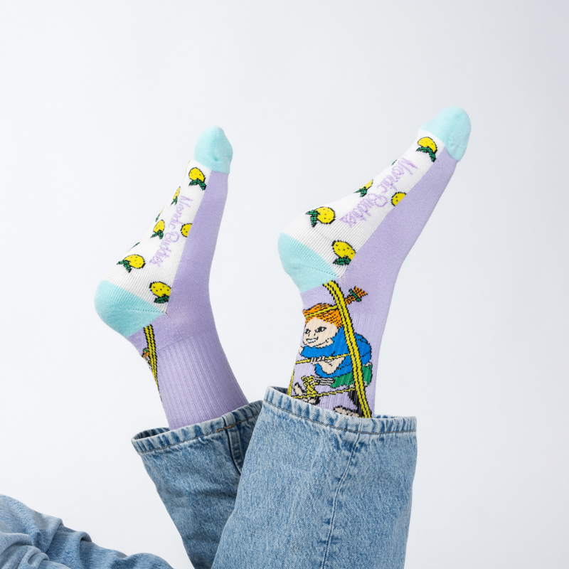 Nordic Buddies Strumpor Pippi  Lila Str. 36-42 2
