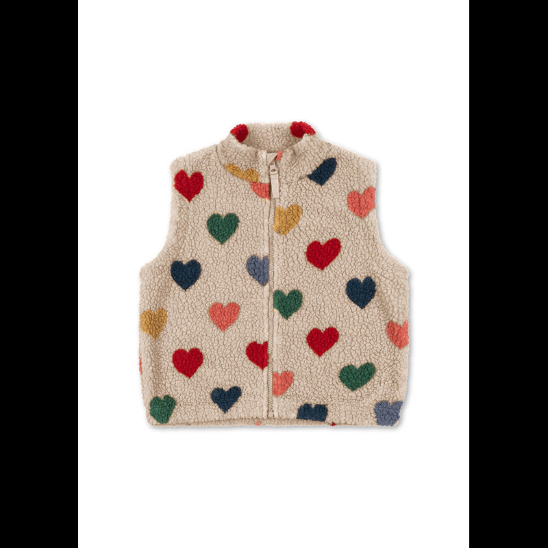Konges Sløjd Vest Jody Teddy Coeur Coloré Flere farver 18 mdr.