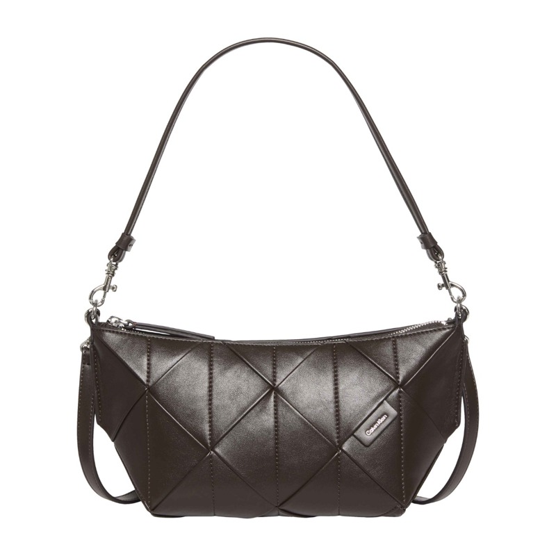 Calvin Klein Axelväska Woven Emblem Brun 1