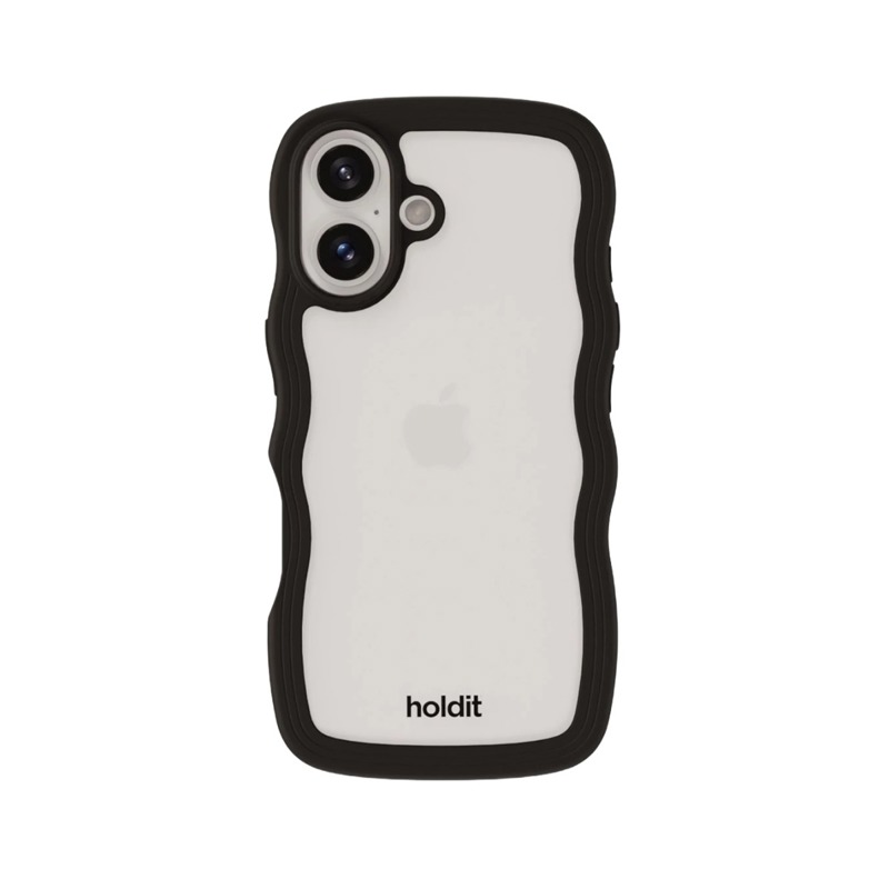 Holdit Mobilfodral Wavy Svart Iphone 16 Plus 1