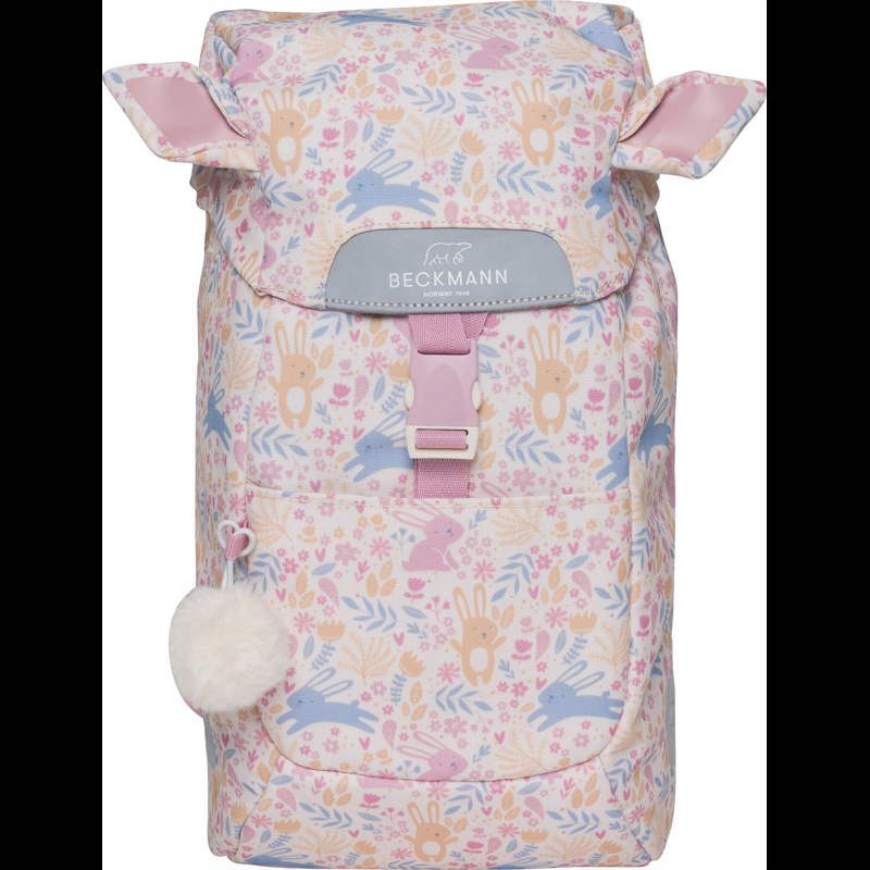 Beckmann Barnryggsäck Classic Bunny Rosa 1