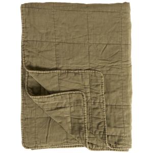 Ib Laursen Filt Klassisk quilt Oliv Grön