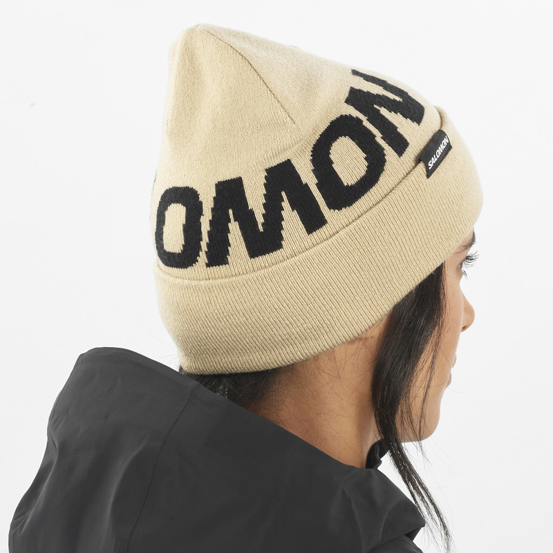 Salomon Mössa Hermitage beanie Naturvit 2