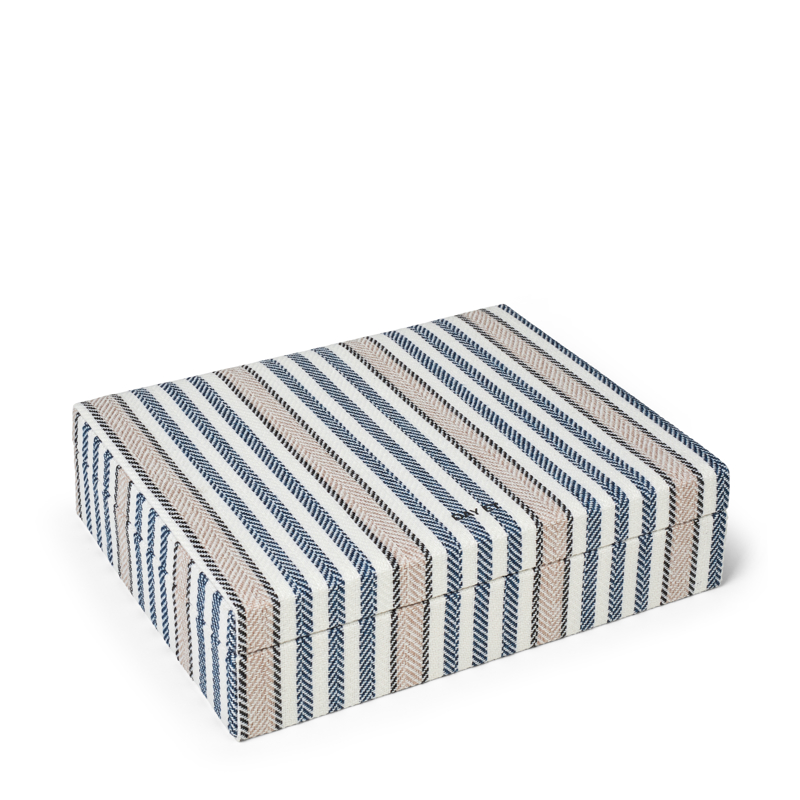 DAY ET Smykkeskrin Day Stripes Large Beige/blå 1
