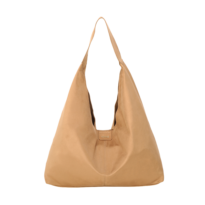 Conmé Skuldertaske Kylie Suede Camel 13" 1