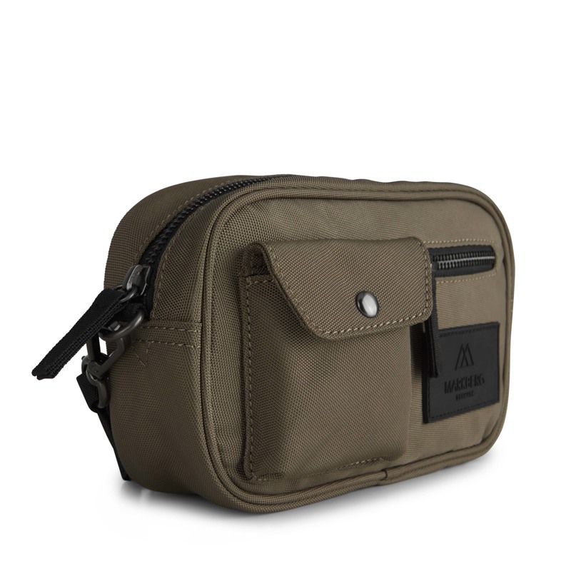 MARKBERG Crossbody Darla Recycle S Taupe/Sort 6