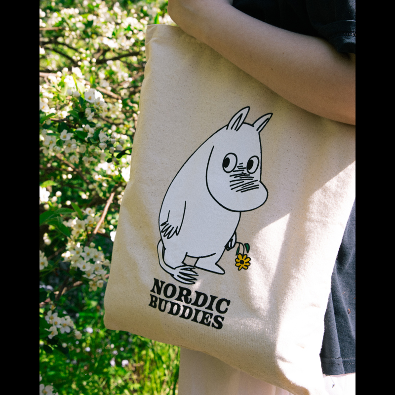 Nordic Buddies Tote Bag Mumintroll Beige 2
